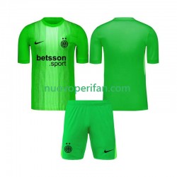 Maglie da Calcio Inter Milan Portiere Bambino Alternativa Tenuta 2025-2026 Maniche Corte