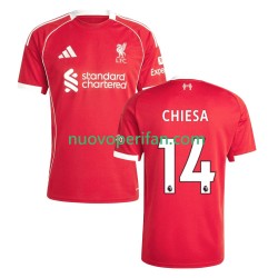 Maglie da Calcio Liverpool Federico Chiesa 14 Uomo Prima Tenuta 2025-2026 Maniche Corte