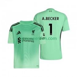 Maglie da Calcio Liverpool Alisson Becker 1 Portiere Uomo Prima Tenuta 2025-2026 Maniche Corte