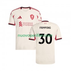 Maglie da Calcio Liverpool Jeremie Frimpong 30 Uomo Trasferta Tenuta 2025-2026 Maniche Corte
