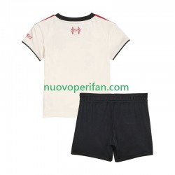 Maglie da Calcio Liverpool Bambino Trasferta Tenuta 2025-2026 Maniche Corte