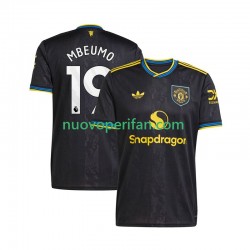 Maglie da Calcio Manchester United Bryan Mbeumo 19 Uomo Alternativa Tenuta 2025-2026 Maniche Corte