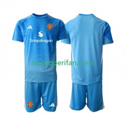 Maglie da Calcio Manchester United Portiere Bambino Prima Tenuta 2025-2026 Maniche Corte