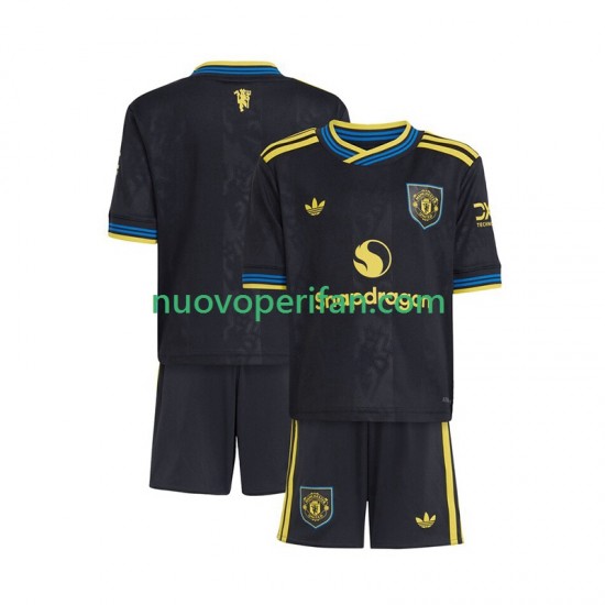 Maglie da Calcio Manchester United Bambino Alternativa Tenuta 2025-2026 Maniche Corte