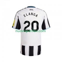 Maglie da Calcio Newcastle United Elanga 20 Uomo Prima Tenuta 2025-2026 Maniche Corte