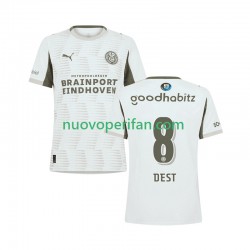 Maglie da Calcio PSV Eindhoven Sergino Dest 8 Uomo Alternativa Tenuta 2025-2026 Maniche Corte