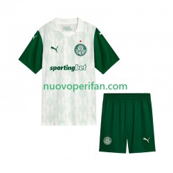 Maglie da Calcio Palmeiras Bambino Trasferta Tenuta 2025-2026 Maniche Corte