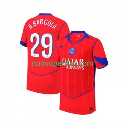 Maglie da Calcio Paris Saint-Germain Bradley Barcola 29 Uomo Alternativa Tenuta 2025-2026 Maniche Corte