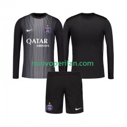 Maglie da Calcio Paris Saint-Germain Portiere Bambino Prima Tenuta 2025-2026 Maniche Lunghe