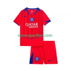 Maglie da Calcio Paris Saint-Germain Bambino Alternativa Tenuta 2025-2026 Maniche Corte