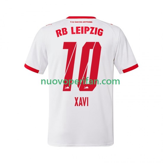 Maglie da Calcio RB Leipzig Xavi Simons 10 Uomo Prima Tenuta 2025-2026 Maniche Corte