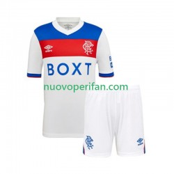 Maglie da Calcio Rangers Bambino Trasferta Tenuta 2025-2026 Maniche Corte