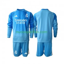 Maglie da Calcio Real Madrid Portiere Bambino Prima Tenuta 2025-2026 Maniche Lunghe