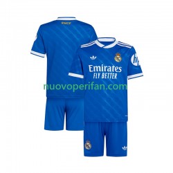 Maglie da Calcio Real Madrid Bambino Alternativa Tenuta 2025-2026 Maniche Corte