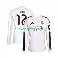 Maglie da Calcio Real Madrid Trent Alexander-Arnold 12 Uomo Prima Tenuta 2025-2026 Maniche Lunghe