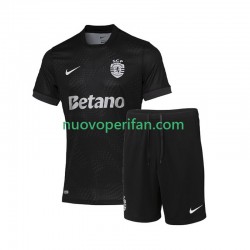 Maglie da Calcio Sporting CP Bambino Trasferta Tenuta 2025-2026 Maniche Corte