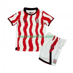 Maglie da Calcio Stoke City Bambino Prima Tenuta 2025-2026 Maniche Corte