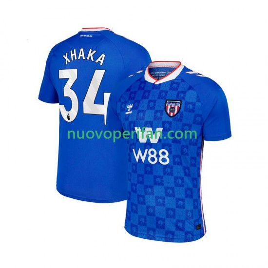 Maglie da Calcio Sunderland Granit Xhaka 34 Uomo Trasferta Tenuta 2025-2026 Maniche Corte