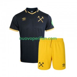 Maglie da Calcio West Ham United Bambino Alternativa Tenuta 2025-2026 Maniche Corte