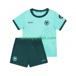 Maglie da Calcio Wolverhampton Wanderers Bambino Trasferta Tenuta 2025-2026 Maniche Corte