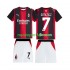 Maglie da Calcio AC Milan Gimenez 7 Bambino Prima Tenuta 2026-2027 Maniche Corte