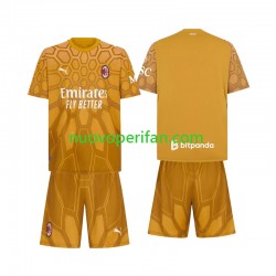 Maglie da Calcio AC Milan Portiere Bambino Prima Tenuta 2026-2027 Maniche Corte
