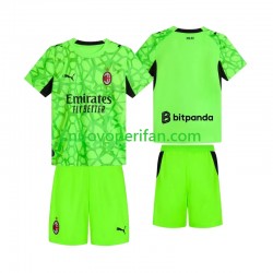 Maglie da Calcio AC Milan Portiere Bambino Alternativa Tenuta 2026-2027 Maniche Corte
