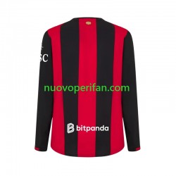 Maglie da Calcio AC Milan Uomo Prima Tenuta 2026-2027 Maniche Lunghe