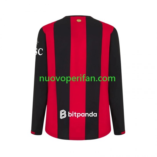Maglie da Calcio AC Milan Uomo Prima Tenuta 2026-2027 Maniche Lunghe