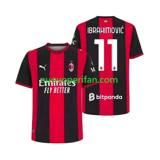 Maglie da Calcio AC Milan Ibrahimović 11 Uomo Prima Tenuta 2026-2027 Maniche Corte