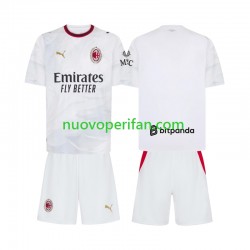 Maglie da Calcio AC Milan Bambino Trasferta Tenuta 2026-2027 Maniche Corte