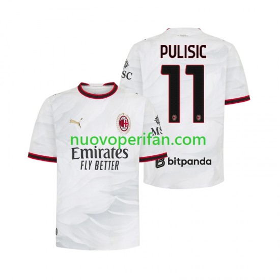 Maglie da Calcio AC Milan Pulisic 11 Uomo Trasferta Tenuta 2026-2027 Maniche Corte