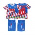 Maglie da Calcio AFC Ajax BERGKAMP 10 1989 1990 Retro Bambino Trasferta Tenuta Maniche Lunghe