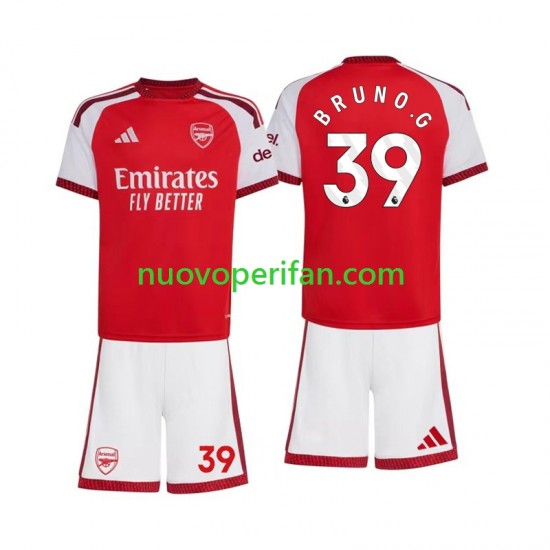 Maglie da Calcio Arsenal Bruno Guimaraes 39 Bambino Prima Tenuta 2026-2027 Maniche Corte