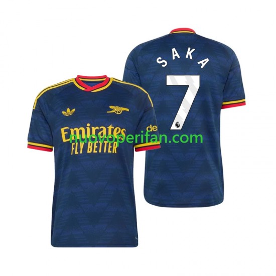 Maglie da Calcio Arsenal Bukayo Saka 7 Uomo Trasferta Tenuta 2026-2027 Maniche Corte