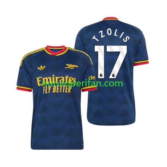 Maglie da Calcio Arsenal Christos Tzolis 17 Uomo Trasferta Tenuta 2026-2027 Maniche Corte