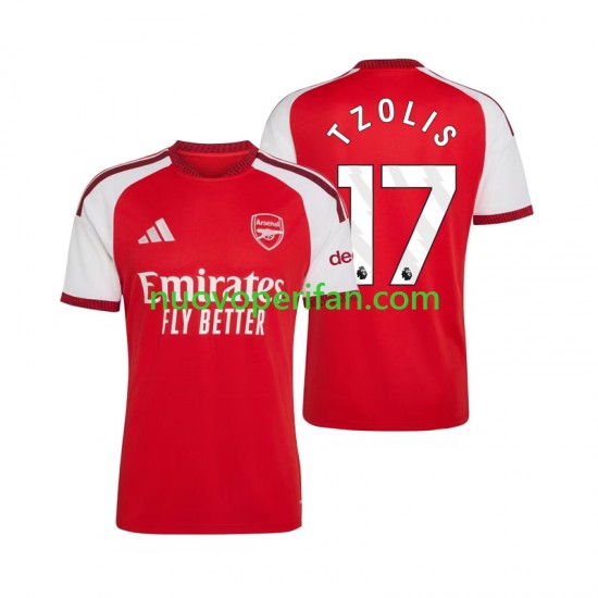 Maglie da Calcio Arsenal Christos Tzolis 17 Uomo Prima Tenuta 2026-2027 Maniche Corte