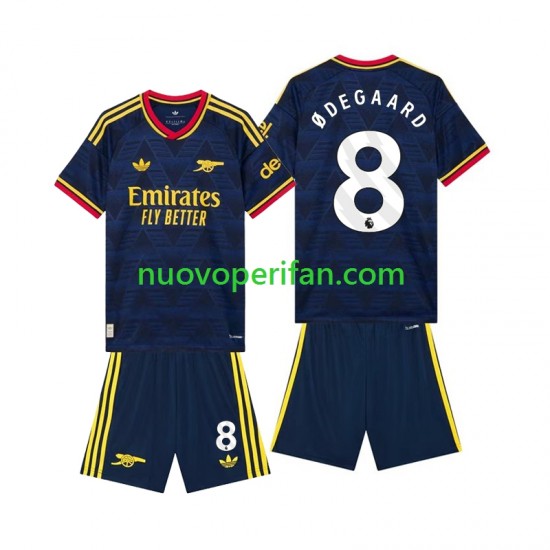 Maglie da Calcio Arsenal Martin Odegaard 8 Bambino Trasferta Tenuta 2026-2027 Maniche Corte
