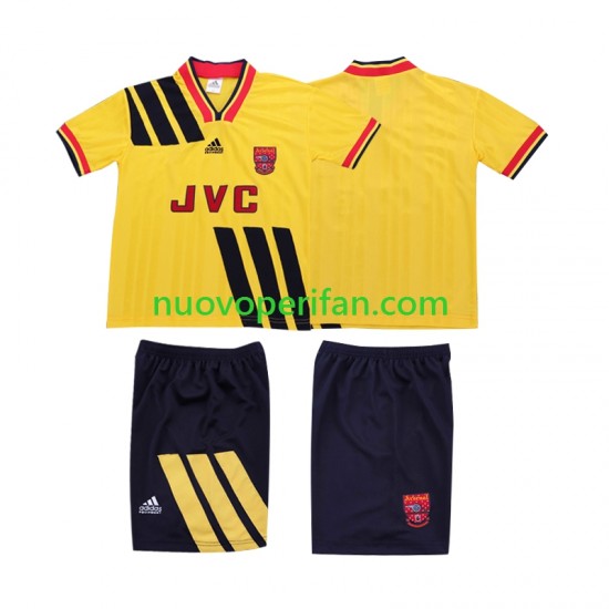 Maglie da Calcio Arsenal 1993 Retro Bambino Trasferta Tenuta 1994 Maniche Corte