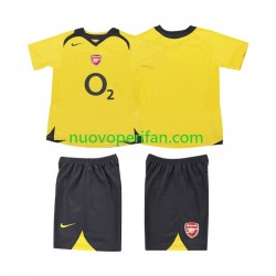 Maglie da Calcio Arsenal 2005 Retro Bambino Trasferta Tenuta 2006 Maniche Corte