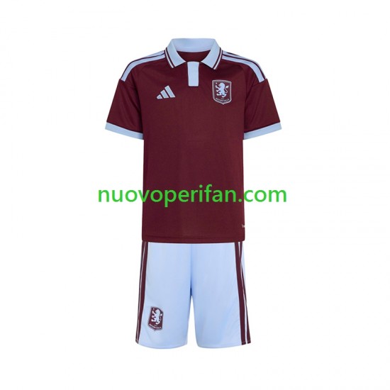 Maglie da Calcio Aston Villa Bambino Prima Tenuta 2026-2027 Maniche Corte