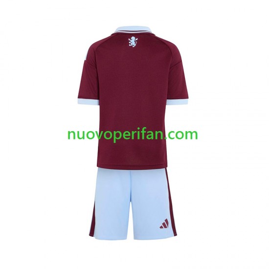 Maglie da Calcio Aston Villa Bambino Prima Tenuta 2026-2027 Maniche Corte