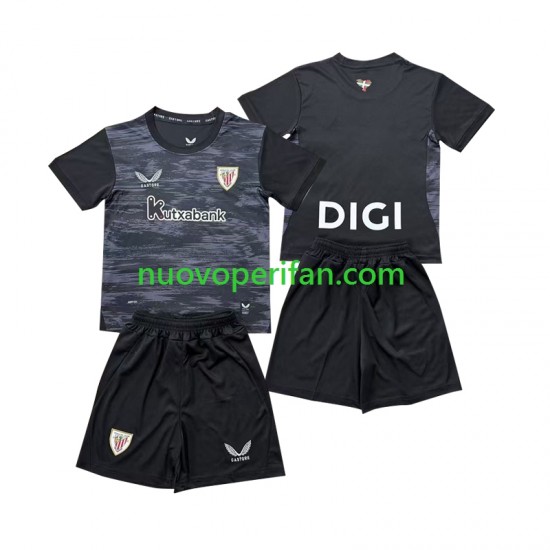 Maglie da Calcio Athletic Bilbao Portiere Bambino Prima Tenuta 2026-2027 Maniche Corte