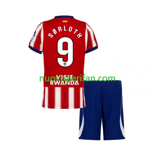 Maglie da Calcio Atlético Madrid Alexander Sorloth 9 Bambino Prima Tenuta 2026-2027 Maniche Corte