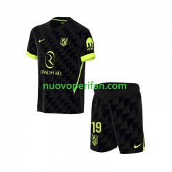 Maglie da Calcio Atlético Madrid Julian Alvarez 19 Bambino Trasferta Tenuta 2026-2027 Maniche Corte
