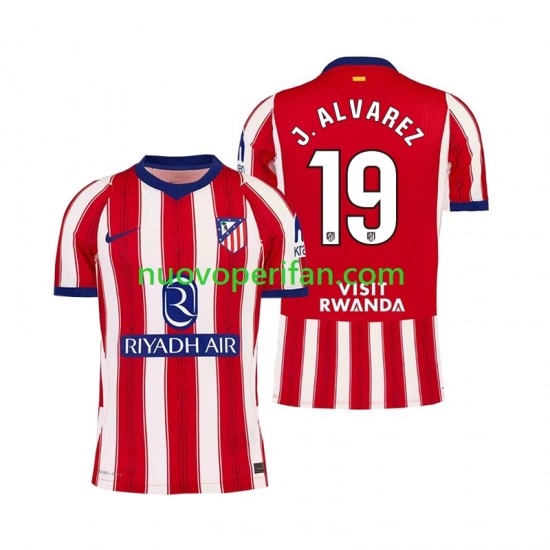 Maglie da Calcio Atlético Madrid Julian Alvarez 19 Uomo Prima Tenuta 2026-2027 Maniche Corte