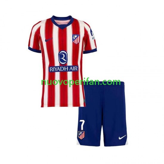 Maglie da Calcio Atlético Madrid Lee Kang-in 7 Bambino Prima Tenuta 2026-2027 Maniche Corte