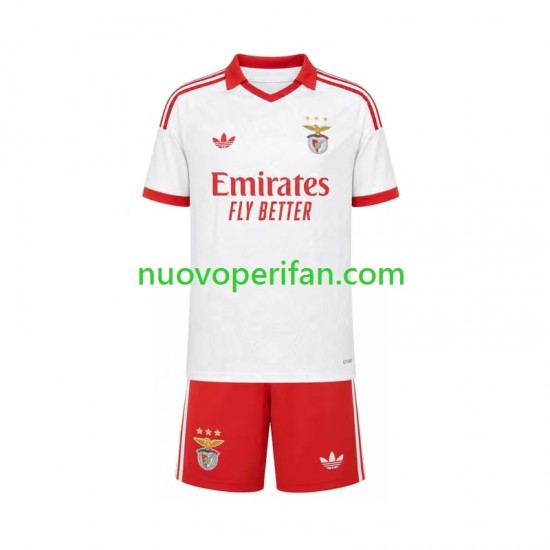 Maglie da Calcio Benfica Bambino Trasferta Tenuta 2026-2027 Maniche Corte