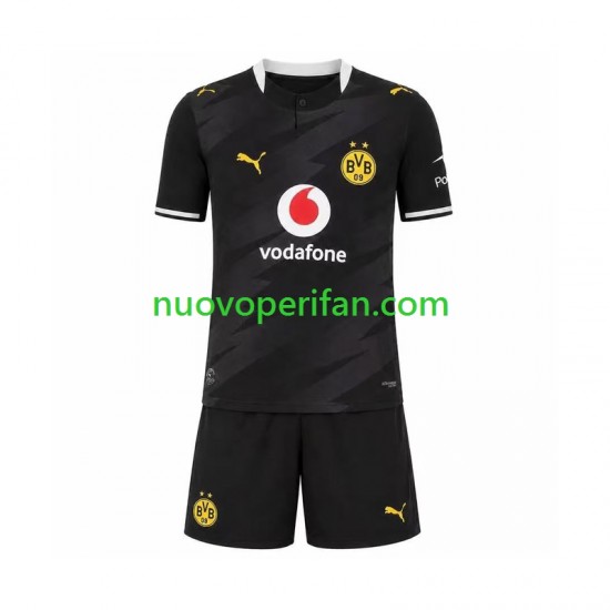 Maglie da Calcio Borussia Dortmund Bambino Trasferta Tenuta 2026-2027 Maniche Corte