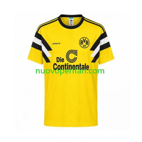 Maglie da Calcio Borussia Dortmund 1989 Retro Uomo Prima Tenuta Maniche Corte